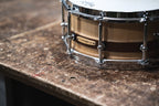 Stave Maple Snare - 14 x 6.25 - Natural Craved Shell / Mahogany Inlay