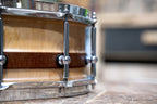 Stave Maple Snare - 14 x 6.25 - Natural Craved Shell / Mahogany Inlay