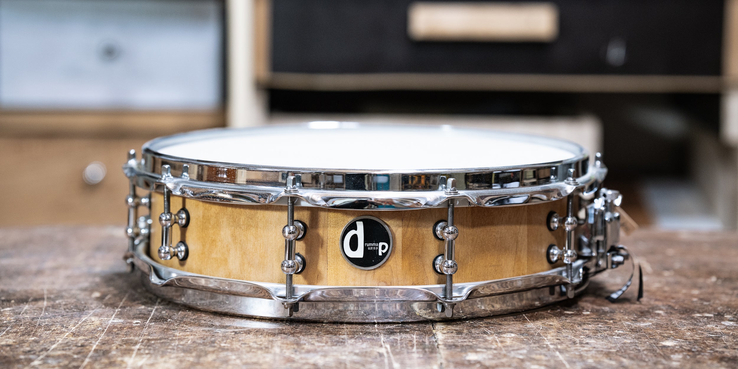 Stave Maple Piccolo Snare - 14 x 3.5 - Satin Natural