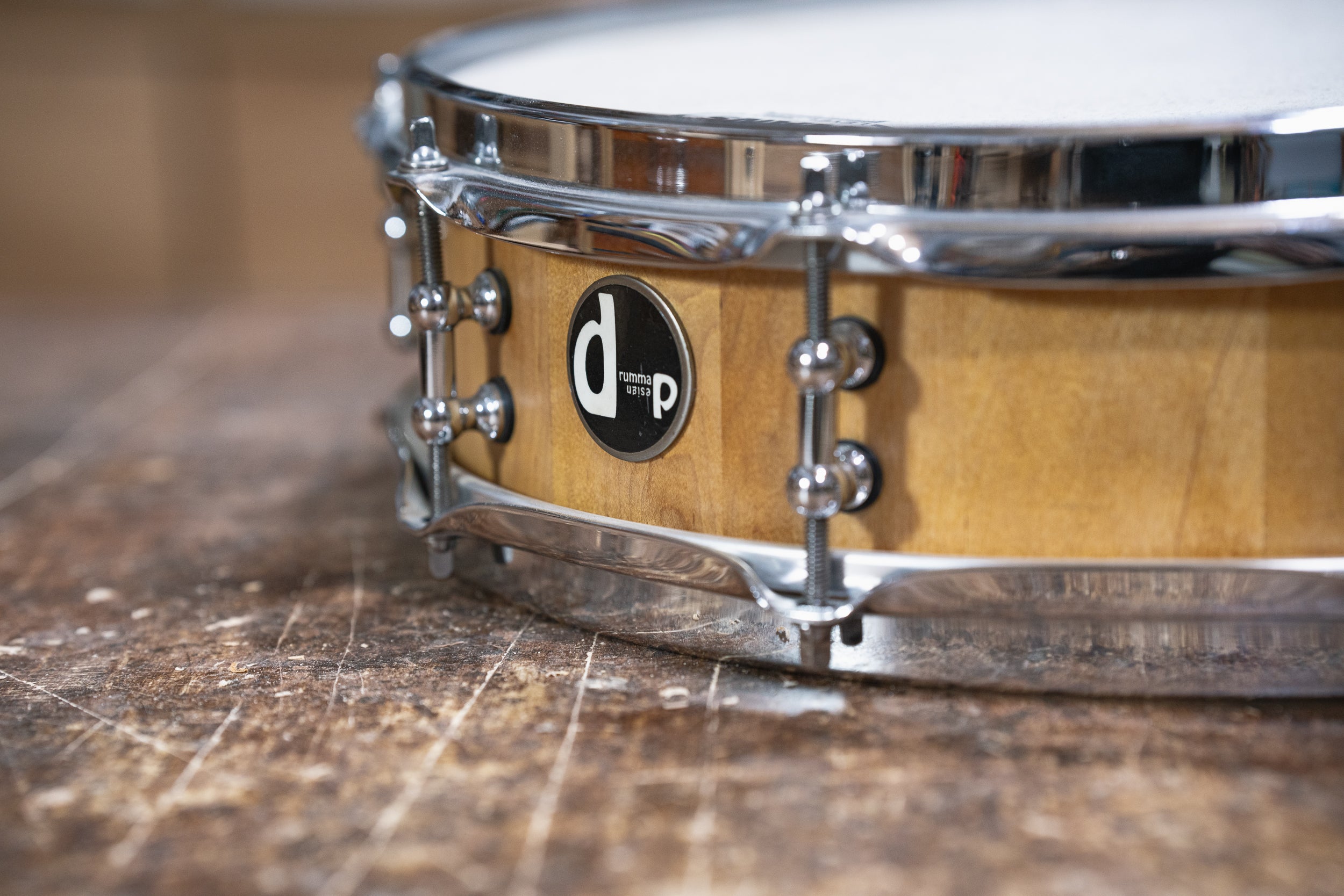 Stave Maple Piccolo Snare - 14 x 3.5 - Satin Natural